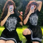 Shoe wearing Vaush Shirt