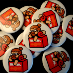 Stack of Vaush Eatin' Buttons